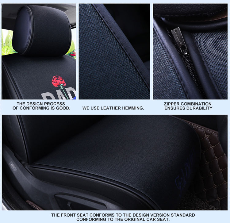 Linen All-inclusive Car Seat Cover